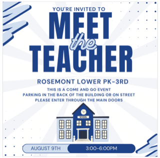 Meet the Teacher Lower Campus: PK-3